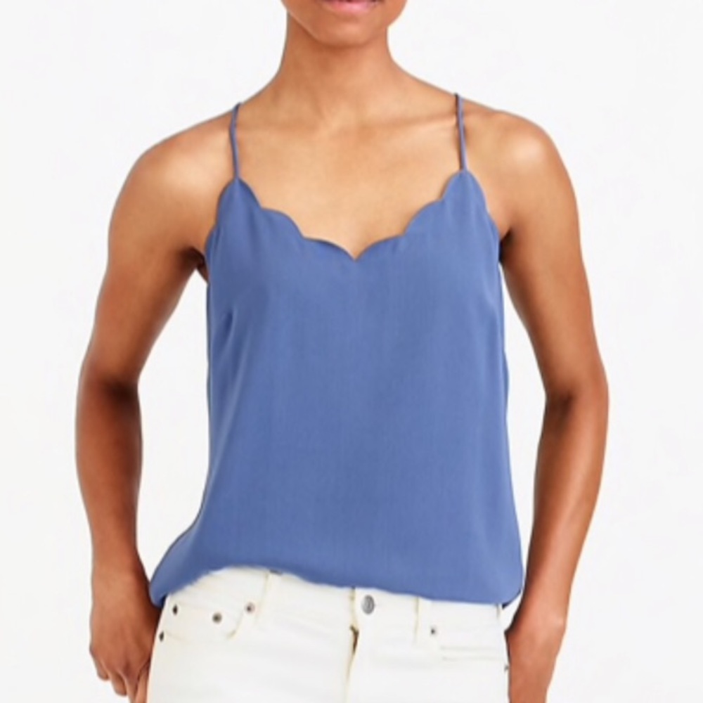 J Crew Factory Scalloped Cami 0